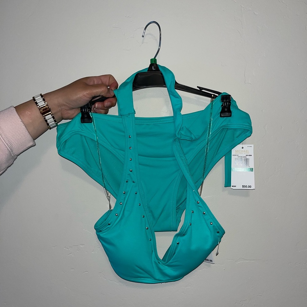 Michael Kors Aqua Bikini Size L